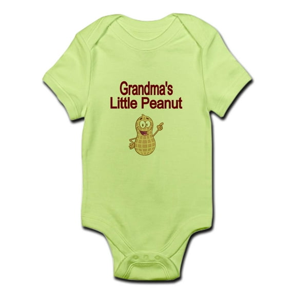 CafePress - Grandmas Little Peanut Body Suit - Baby Light Bodysuit