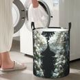 thumbnail image 5 of Goofa Floral Angelic White Wings Printed Circular Hamper,Laundry Basket with Handles,Storage Baskets Foldable,Large Capacity Laundry Hamper-Small, 5 of 6