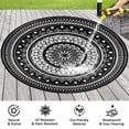 thumbnail image 6 of Aonewoe Round Outdoor Rugs 10Ft Waterproof Patio Plastic Straw Rug Reversible Camping Carpet Indoor Outdoor Area Rug for Patio,Deck,Balcony,Picnic,Beach,Outside, 6 of 8