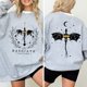 thumbnail image 3 of Sudadera Vintage de cuarta ala para mujer, Sudadera con capucha de la Universidad de Basgiath War, Dark Academia, Dragon Rider, Bookish, cuello redondo, ropa, 3 of 4