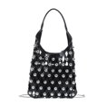 thumbnail image 3 of Bolso de mano con cadena y diamantes huecos para mujer, estilo punk, con remaches redondos y incrustaciones, para madre e hija, nuevo estilo de verano de 2024, 3 of 5