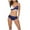Blue, variant on Ohufall 2-Piece Women's Padded Push-up Bra Bikini Swimsuit Bathing Swimwear Beachwear Summer Set