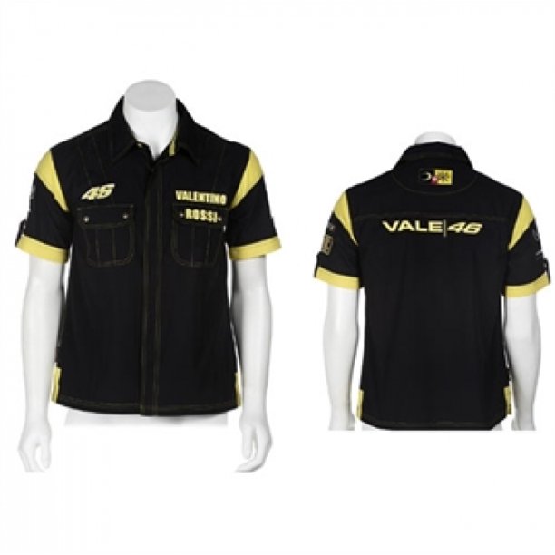 Valentino Rossi Valentino Rossi Black 46 Slim Fit Shirt Walmart Com Walmart Com