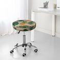 thumbnail image 7 of Haiem Pineapples Palm Leaves Cushion Round Bar Chair Seat Cover Bar Chair Cushion Covers Elastic Washable Bar Chair Cover,Protects from Scratches and Stains-14 inch, 7 of 7