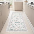 thumbnail image 3 of GlowSol  2x6 Charming Botanical Butterfly & Insect Washable Area Rug, Non-Slip Low-Pile Stain Resistant Floor Carpet for Living Room Bedroom Nursery Home Decor, Beige, 3 of 9