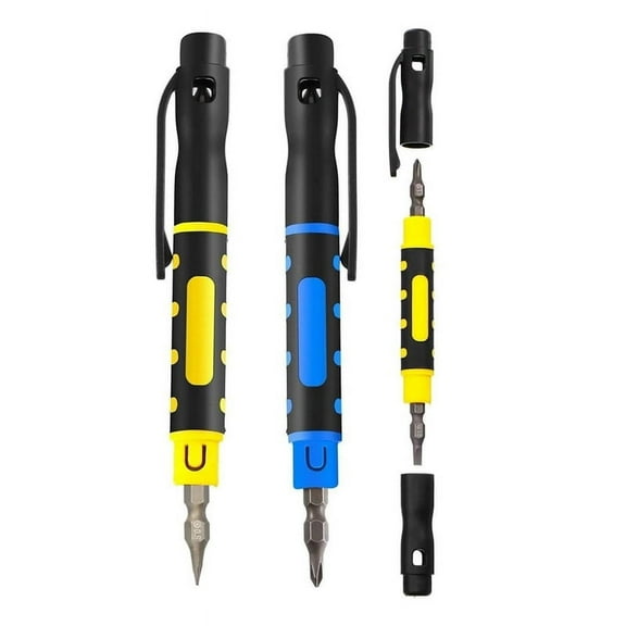 3Pack 4 in 1 Pocket Screwdriver Portable Multi-Purpose Screwdriver Eyeglass Repair Screwdriver Home Repair Screwdriver