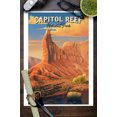 thumbnail image 3 of Capitol Reef National Park, Utah, Oil Painting (9x12 Wall Art Print, Home Decor), 3 of 3