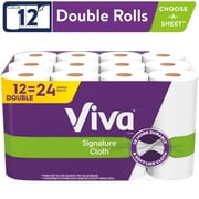 Viva Signature Cloth Paper Towels, 12 Double Rolls
