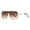 Gold Frame Double Tea, variant on Unisex Minimalist One Piece Driving Sunglasses With UV Protection Gold Or Silver Frames And Lens Colors