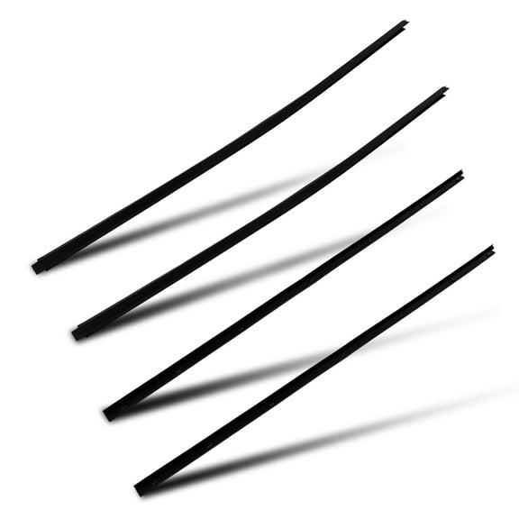 cciyu 4PCS Black Window Molding Trim Compatible with 1986-1994 For Nissan For Pickup D21 Hardbody OEM 80820-01G00 80821-01G00 80834-01G00 80835-01G00 – Noise Reduction & Leak Proof