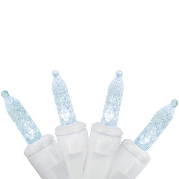 Brite Star LED Mini Dripping Christmas Lights - Pure White - 10' White Wire - 60ct