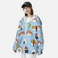 thumbnail image 5 of Gaeub Kawaii Sushi Men's and Women's UPF 50+ Long-Sleeved Sun Protection Clothing, Fishing Shirt Long Sleeve Zip - X-Large, 5 of 9