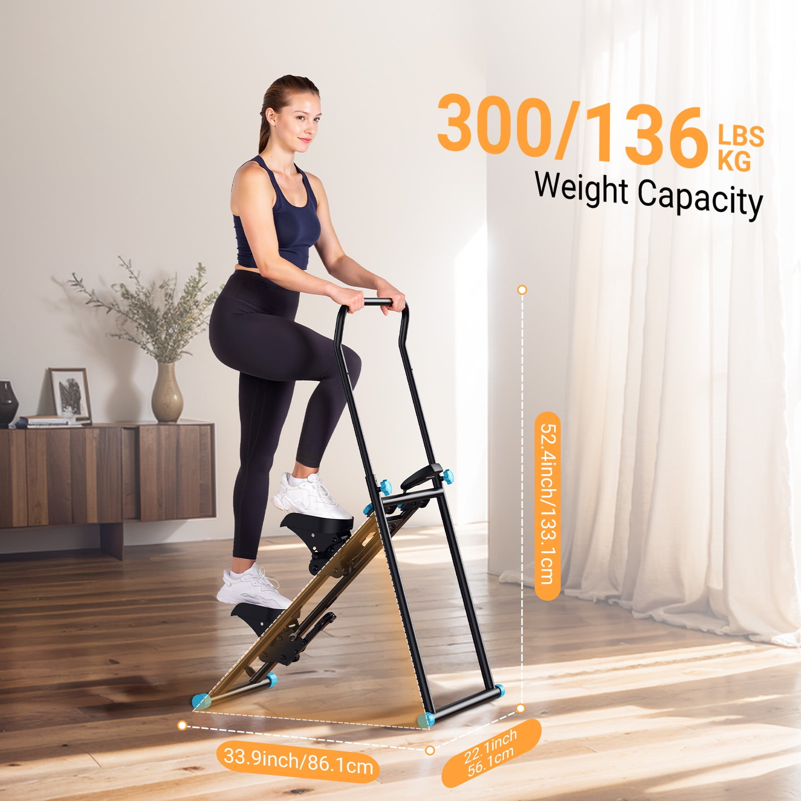 MERACH Stair Stepper for Home Compact Foldable Vertical Climber - Full-Body Workout Stepper, Home Gym Cardio Exercise Equipment