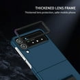thumbnail image 5 of Feishell for Samsung Galaxy Z Flip 4 5G, Hidden Kickstand Cover with Upgraded Protection Dual Layer Hard PC Soft TPU Bumper Full Body Shockproof For Samsung Galaxy Z Flip 4 5G, Darkblue, 5 of 10