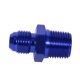 thumbnail image 3 of Adaptador de montaje de aceite combustible recto AN6 de aluminio macho a 3/8 "NPT azul, 3 of 8