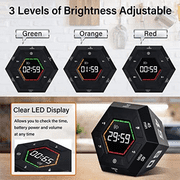 3X Pomodoro Timer, Productivity Timer,3, 5, 15, 30, 45, 60 Minute Preset Smart Countdown Time Management Tool