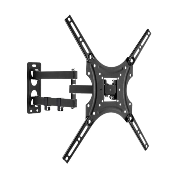 Soporte de Pared para Televisor de Acero Montaje Giratorio de Pantalla Bracket Inclinable para Un Solo Pivote Fijación de Hardware Electrónico Adecuad De 32 a 55 pulgadas