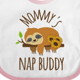 thumbnail image 4 of Inktastic Mommys Nap Buddy Sloth Boys or Girls Baby Bib, 4 of 4