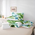 thumbnail image 6 of Castle Fairy Tree Leaves 7 Pieces Bedding Comforter Set,Tropical Plants Full Bedding Set Lightweight,Botanical Theme Fitted Sheet Flat Sheet,Luxury Boys Bedroom Decor,Reversible, 6 of 8