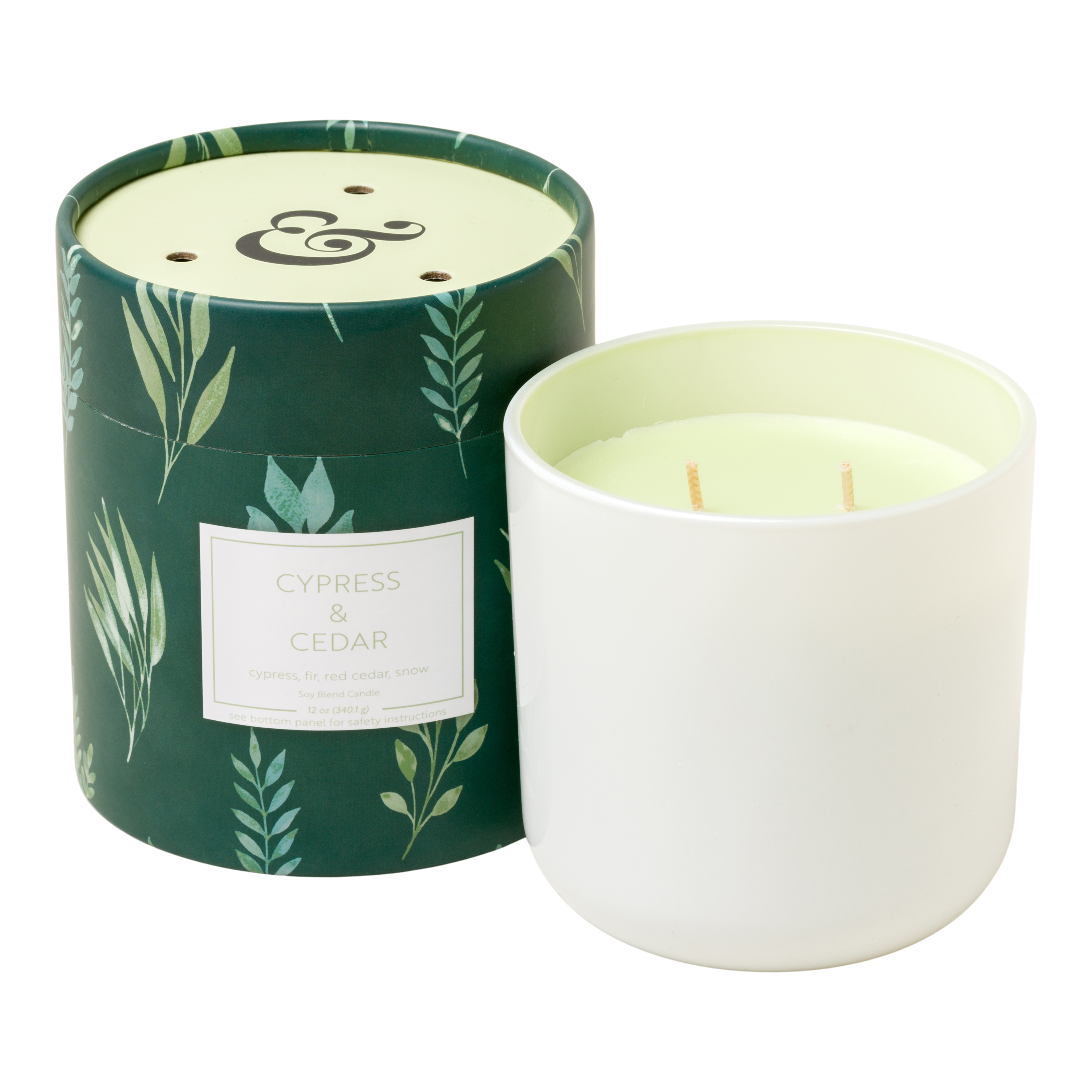 Better Homes & Gardens 12oz Cypress & Cedar Scented 2-Wick Boxed Jar Candle