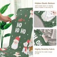 thumbnail image 5 of Yayeee 4 Pack Dining Chair Covers Stretch Parson Chairs Slipcovers Seat Protector, Christmas Santa, 5 of 6