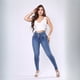 thumbnail image 5 of Jeans Skinny Mujer Tiro Alto Mezclilla Azul Claro Dama, 5 of 8