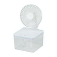 thumbnail image 2 of Xihbxyly Ventilador Portátil, Recargable Por Usb, Luz Led, Humidificador, Ahorro de Energía, Funcionamiento Silencioso, para Oficina, Dormitorio, Exterior, Diseño Compacto, 17 X 17 X 29 Cm, 2 of 7