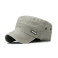 thumbnail image 2 of Prolriy Cadet Hats for Men Unisex Cap Fashion Sun Vintage Hat Sport Flat Cap Caps Mens Hats Khaki, 2 of 2