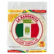 La Banderita Burrito Grande, Extra Large Flour Tortillas, 10 Count, 25 oz.
