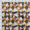thumbnail image 4 of oneOone Cotton Poplin Yellow Fabric Geometric Sewing Craft Projects Fabric Prints By Yard 42 Inch Wide-N9, 4 of 5