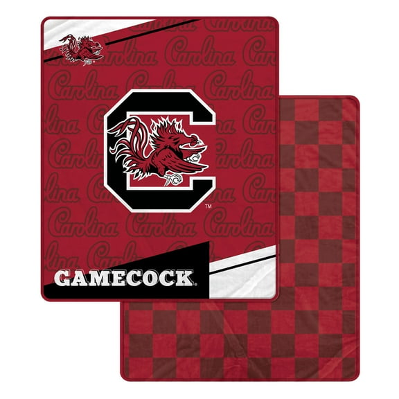 Pegasus South Carolina Gamecocks 60" x 70" Diagonal Ghost Checkered Double-Sided Blanket