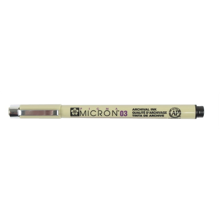 Sakura Pigma Micron pen 03 Black ink marker felt tip pen, Archival