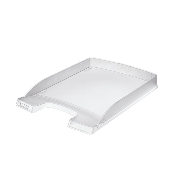 Leitz A4 Letter Tray, Slim, Clear, Plus Range, 52370003 Clear Pack of 1
