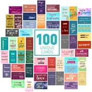 100 Motivational cards with inspirational quotes - encouragement and kindness cards shows gratitude and appreciation.