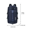 thumbnail image 2 of Travel Backpack 40L, TSA Friendly Flight Approved Carry-on Luggage Hand Water-resistant Lightweight Business Rucksack, Durable Large Weekender Bag Daypack Fits 17.3 Inch Laptop, 2 of 3