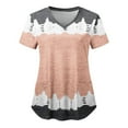 thumbnail image 1 of Haut de Blouse à Manches Courtes Col en V pour Femmes, Uniforme de Travail avec Poche, 1 of 4