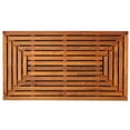 thumbnail image 3 of Bare Decor  Oiled Finish Solid Teak Wood Giza Shower, Spa, Door Mat, 3 of 3