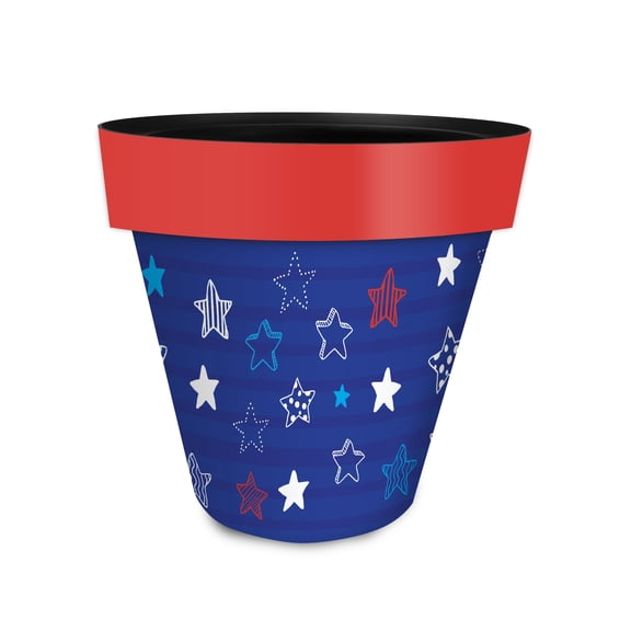 Briarwood Lane Everyday Planter 8.5" x 8.5" x 8.5" Star Spangled Small Planter