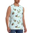 thumbnail image 2 of KLL Duck Animals Farm Print Workout Tank Tops Gym Sleeveless Fitness Muscle Tee-Medium, 2 of 7