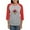 Heather/Red, variant on CafePress - Mighty Morphin Power Rang Women's Baseball T Shirt - Womens Baseball Tee