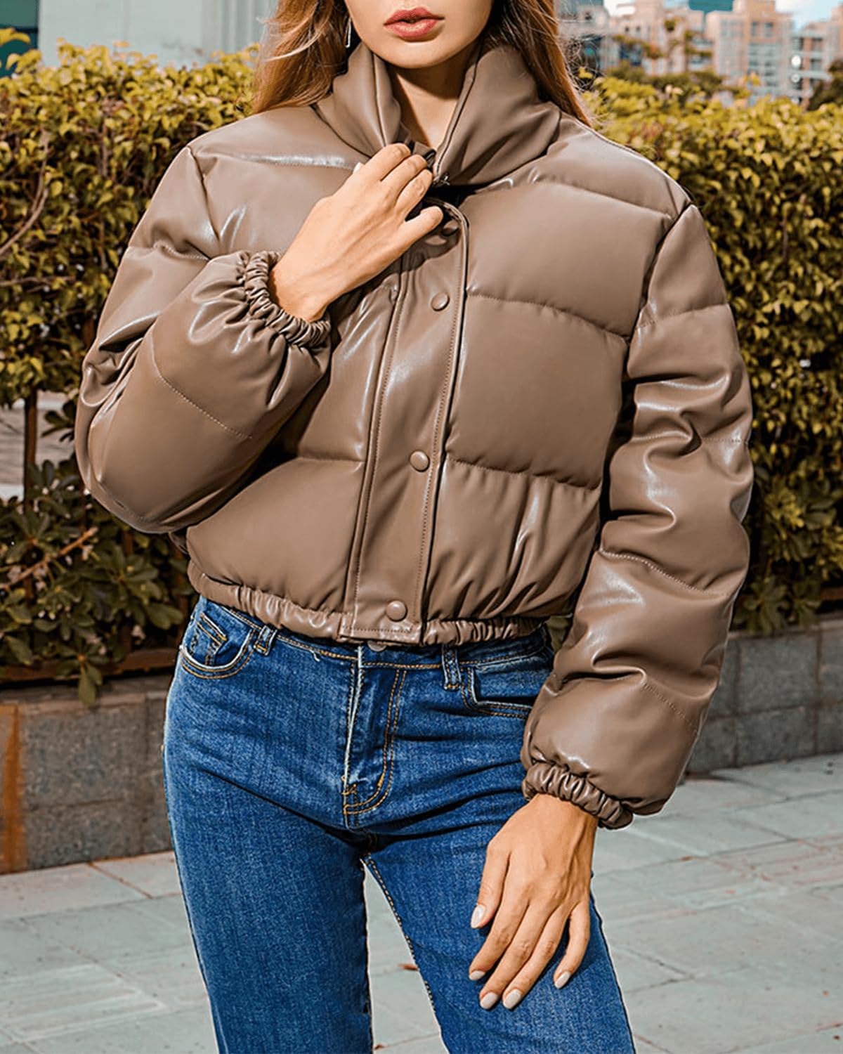 Bubble crop top jacket hotsell