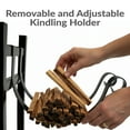 thumbnail image 6 of Sunnydaze Outdoor Powder-Coated Steel Firewood Log Rack with Kindling Holder, 6 of 11