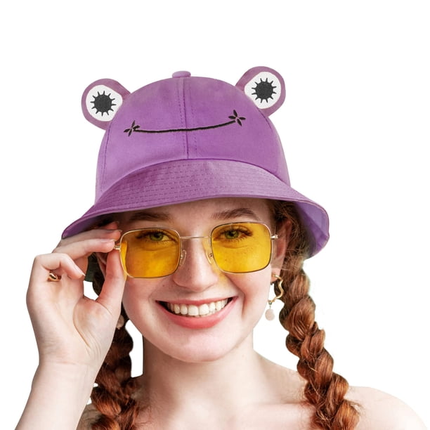 SAOROPEB Gorro de rana – Gorro de pescador divertido de algodón para adultos, adolescentes y hombres