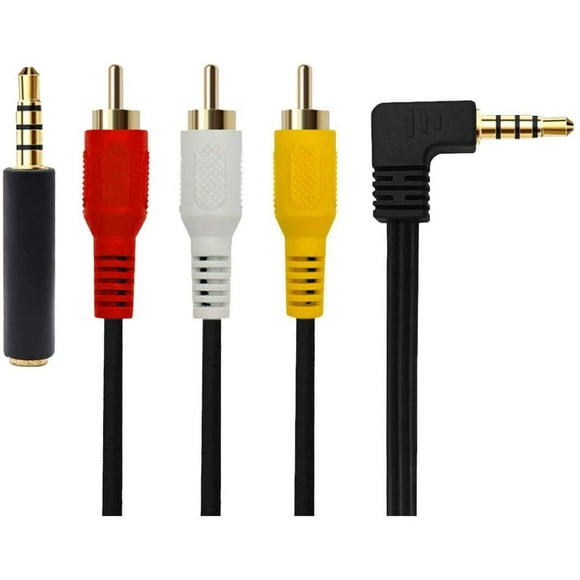 Cable AV Qicheng&Lys de 3,5 mm a RCA de 1,5 m para videocámara de vídeo
