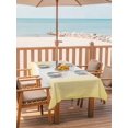 thumbnail image 2 of Outdoor Tablecloth with Umbrella Hole and Zipper, Yellow Ombre Waterproof Patio Tablecloth for Dining 52''x70'', Modern Gradient Abstract Art Wipeable Table Cover for Picnic BBQ Party Patio, 2 of 9