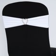 thumbnail image 2 of BalsaCircle 5 Spandex Chair Sashes Wedding Decorations White, 2 of 5