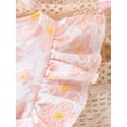 thumbnail image 6 of Suealasg Baby Girls Summer Outfit Flying Sleeve Crew Neck Flower Romper Bodysuit +Headband 3M 6M 9M 12M 18M Cute Newborn Girls One Piece Clothes, 6 of 9