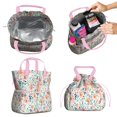 thumbnail image 2 of Pioneer Flower Floral Print Pattern Drawstring Lunch Bag Women - Drawstring Lunch Bag Insulated for Work Office - Stain-Resistant Large Lunchbags for Women with Multi-Pockets, 2 of 6