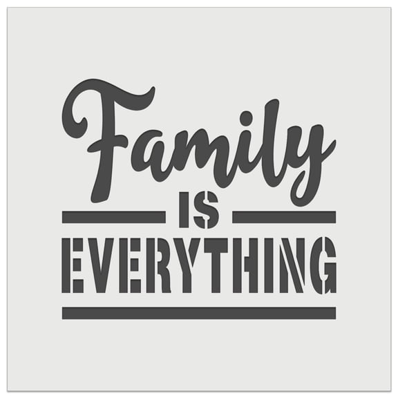 Family is Everything DIY Cookie Wall Craft Stencil - 5.5 Inch