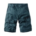 thumbnail image 2 of Shorts Cargo d'Entraînement pour Hommes Légers Randonnée devant Plat Shorts Tactiques de Travail avec Multi-Poches, 2 of 6